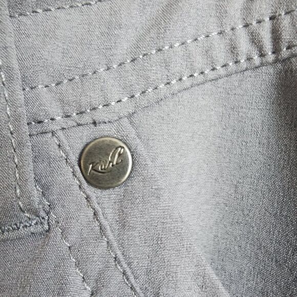 Kuhl Women's Freeflex Roll-up Cargo Pants 12 Reg Gray Drawstring Relaxed Fit - Picture 6 of 16